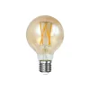 Ampoules| Ampoule globe 7 cm ambré LED filament lumière chaude (E27)