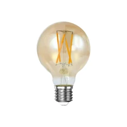 Ampoules| Ampoule globe 7 cm ambré LED filament lumière chaude (E27)