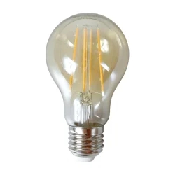 Ampoules| Ampoule poire ambrée LED filament lumière chaude (E27)