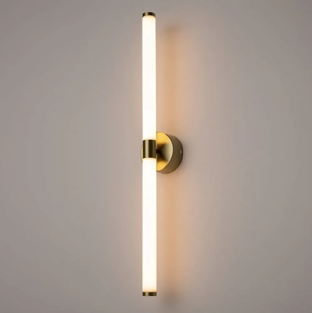 Appliques|DELMAR Applique moderne avec LED - tige dorée & blanc