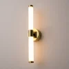 Appliques|DELMAR Applique moderne LED - tige dorée & blanc 35, 6 cm