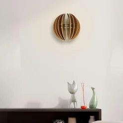 Appliques|BIEL Applique murale moderne, demi-sphère ajourée