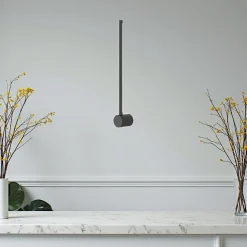 Appliques|SALEM Applique murale noire – barre verticale minimaliste 60 cm