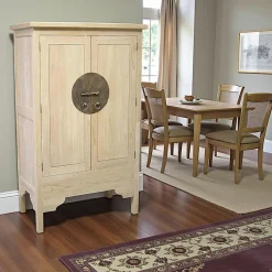 Univers Déco·Globe-Trotter|Armoires Vintage|Maori Armoire asiatique hévéa 104x170cm