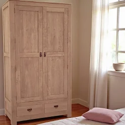 Armoires Vintage|Armoires En Bois|Helena Armoire bois d'hévéa avec penderie