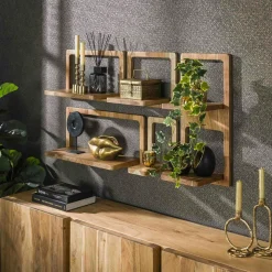 Meubles De Salle De Bains·Rangement Salle De Bains|Meubles De Salon·Etagères Murales|MARFA Armoire de toilette effet bois de noyer, 1 porte