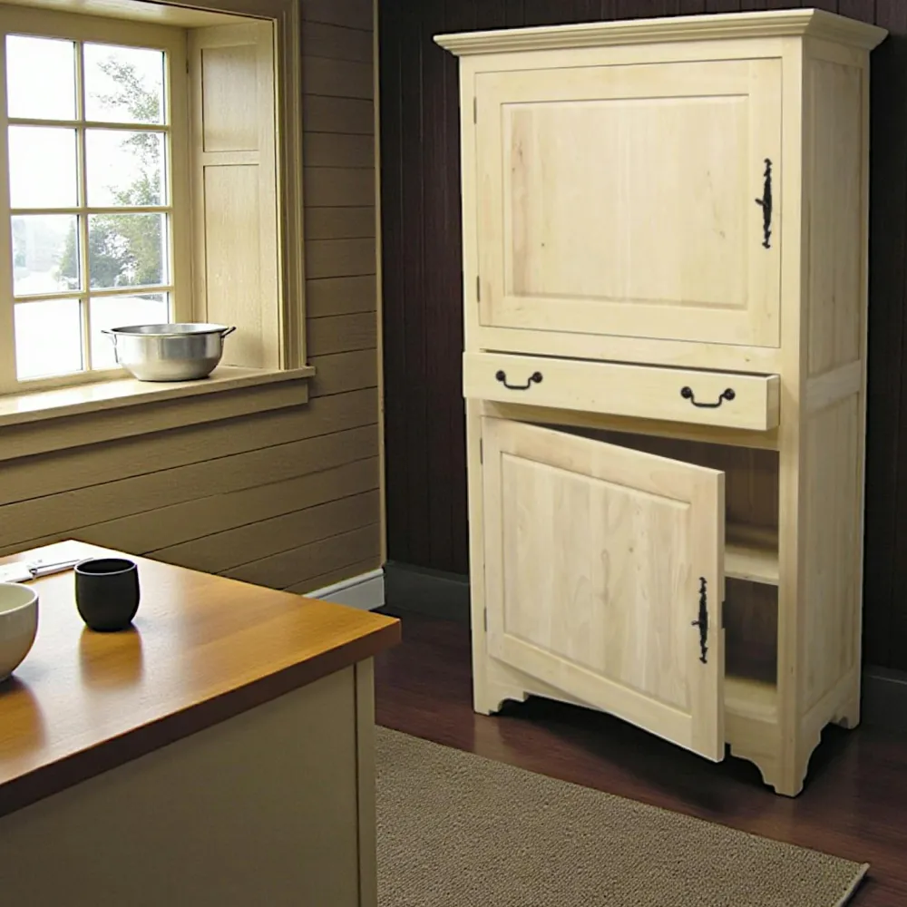 Armoires Vintage|Armoires En Bois|Tradition Armoire Hévéa 2 portes, 1 tiroir 105x50x185cm