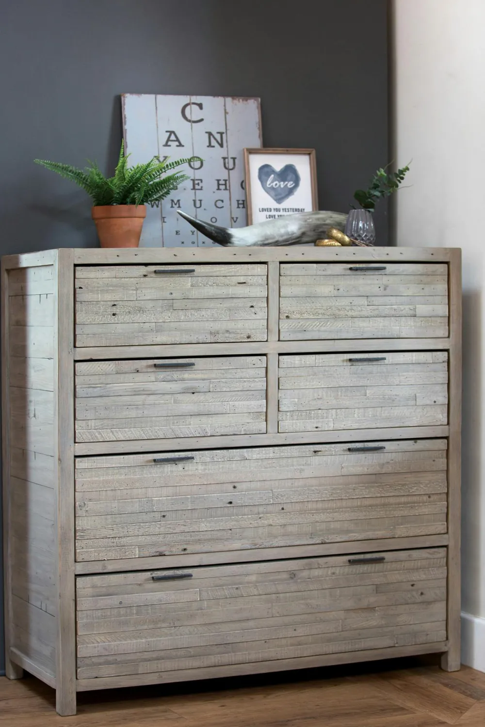 Armoires En Bois|SIENNE Armoire penderie bois recyclé grisé