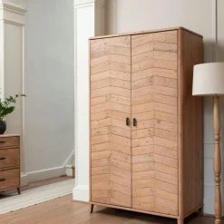 Armoires En Bois|HANOI Armoire penderie en bois recyclé FSC
