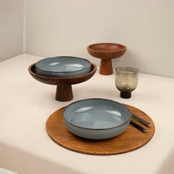 Arts De La Table·Vaisselle| Assiette creuse poke bowl gris antique (lot de 2) ELDA