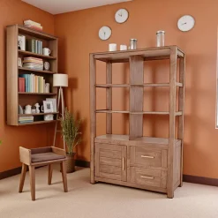 Buffets Contemporains|Buffets Contemporains|Attan Bahut bas moderne hévéa 100x90cm