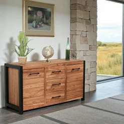 Buffets Contemporains|Buffets Contemporains|FERSCOTT 2 Bahut en chêne huilé 2 portes