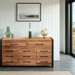 Buffets Contemporains|Buffets Contemporains|FERSCOTT 2 Bahut en chêne huilé 4 portes