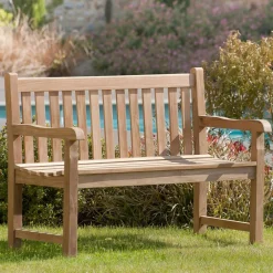 Bancs De Jardin|SUMMER Banc de jardin en Teck brut massif 120cm