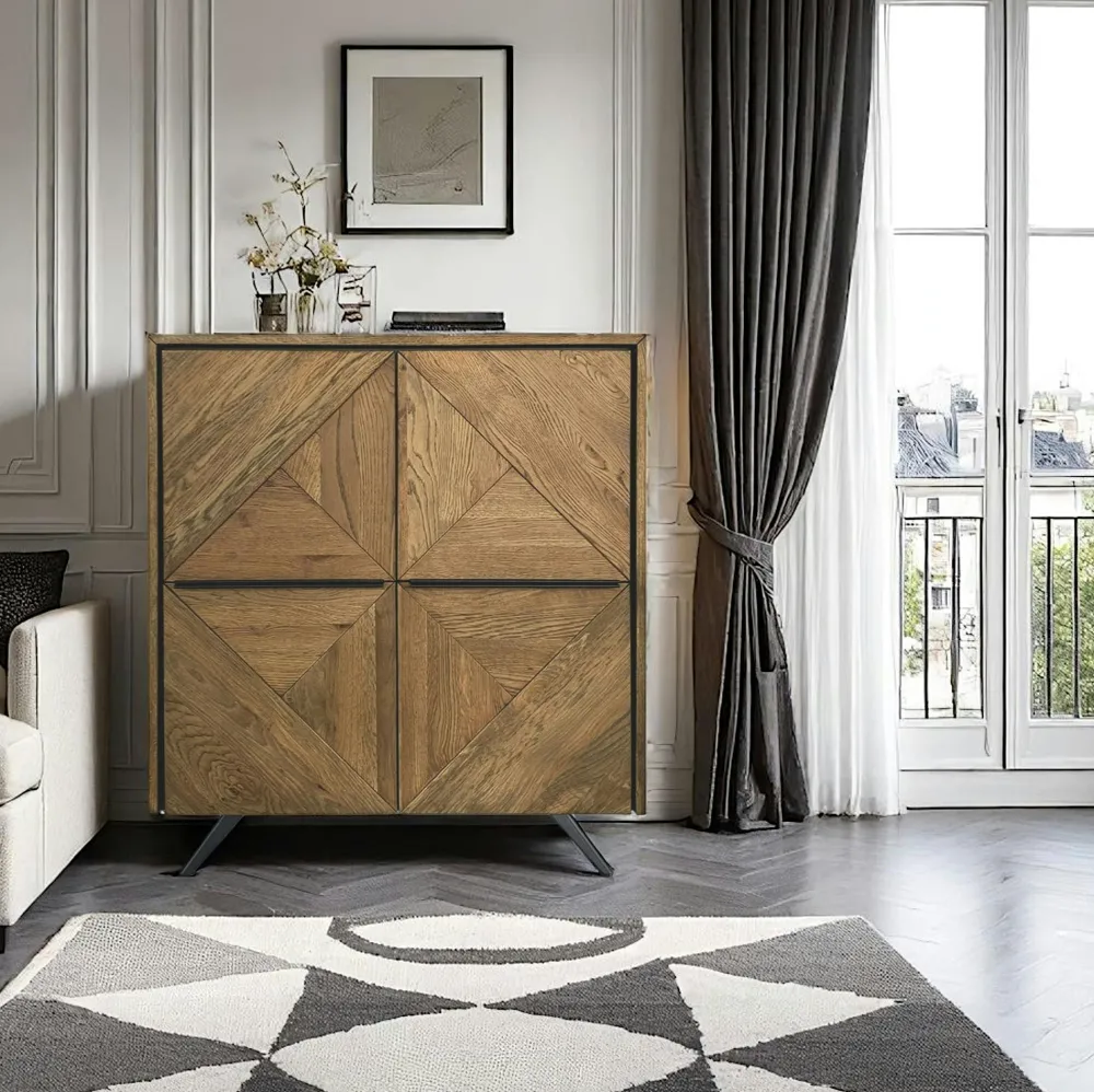 Univers Déco·Vintage|ADÉLAÏDE Banc de table bois recyclé piètement noir 140 cm