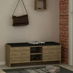 Meubles D'Entrée·Vestiaires|Meubles D'Entrée·Vestiaires / Meubles À Chaussures|MARFA Banc d'entrée noir avec rangement chaussures