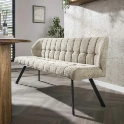 Chaises Bouclettes|Melbourne Banc en bouclette sable 180 cm