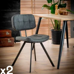 Banquettes Et Loveuses|Melbourne Banc salle à manger noir avec dossier 180 cm TRIBECA