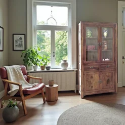 Meubles De Salon·Colonnes De Rangement|Meubles De Rangement·Colonnes De Rangement|Tessa Bibliothèque colonne hévéa H196cm