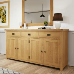 Vaisseliers En Chêne|Vaisseliers En Chêne|PUERTO Bibliothèque vitrée en bois clair