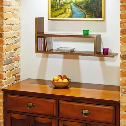 Bouts De Canapé En Bois|Tessa Bout de canapé / Chevet Hévéa double plateaux 50x50x55cm