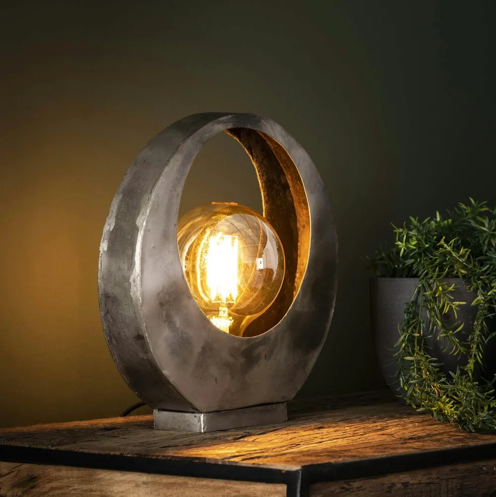 Univers Déco·Design Contemporain|OTTAWA Bout de canapé design en céramique noire marbrée