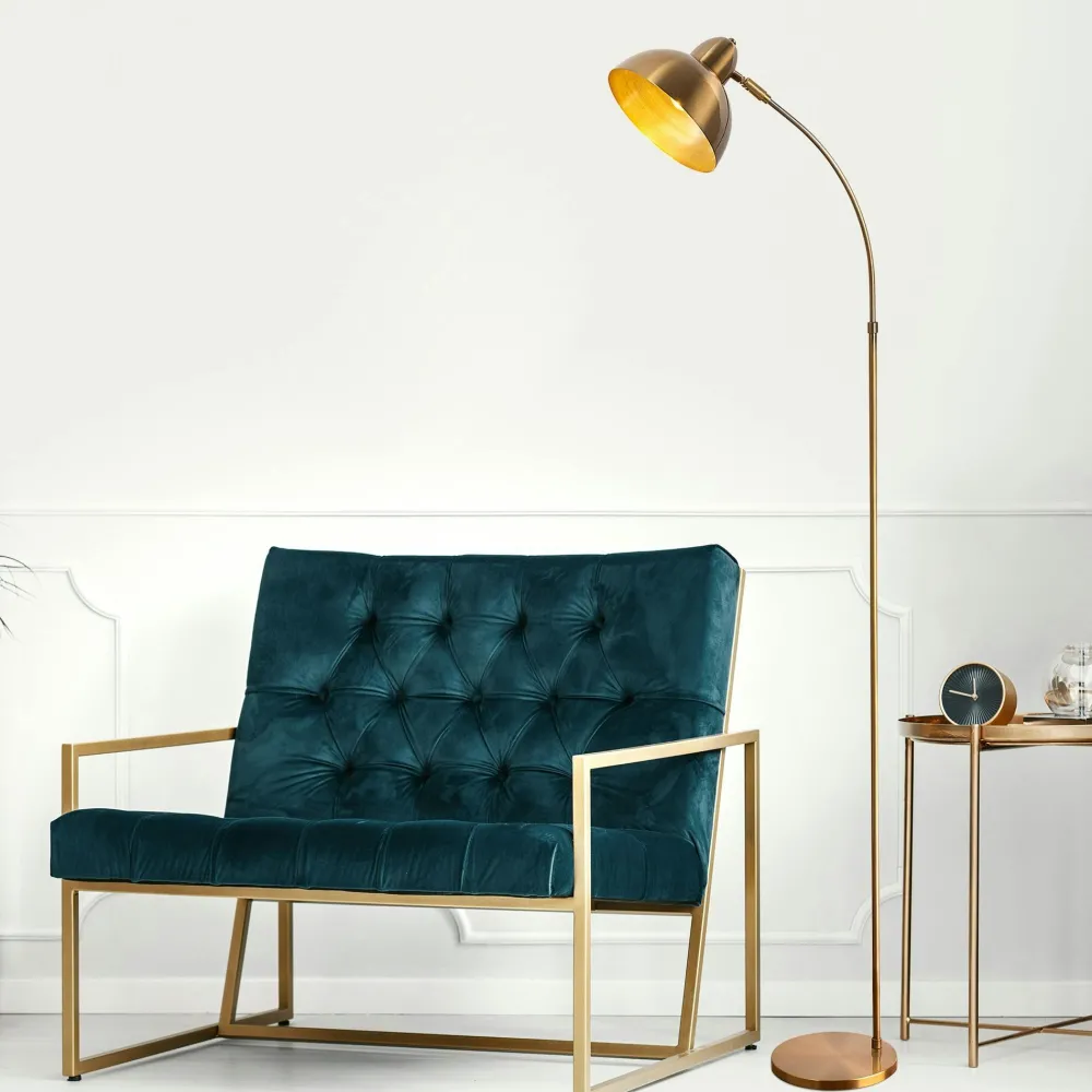 Bouts De Canapé En Métal|TALLINN Bout de canapé design en marbre avec plateau doré Ø41 cm