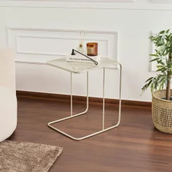 Bouts De Canapé En Métal|SFAX Bout de canapé design métal noir – plateau carré moderne