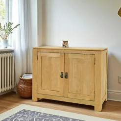 Buffets Contemporains|Buffets Contemporains|Helena Buffet 2 portes exotique hévéa 96cm