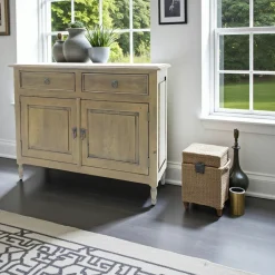 Buffets Bas|Buffet Bas|Tradition Buffet ancien 2 portes bois massif hévéa 100cm