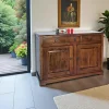 Buffets Bas|Buffet Bas|Tradition Buffet ancien 2 portes hévéa massif 120cm