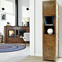 Buffets Bas|Buffet Bas|Maori Buffet Chinois Hévéa 2 portes, 2 tiroirs 120x45x81cm