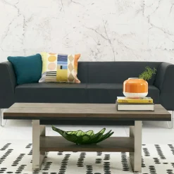 Buffets Contemporains|Buffets Contemporains|RIMINI Buffet de salle à manger en chêne et métal brossé 165 cm