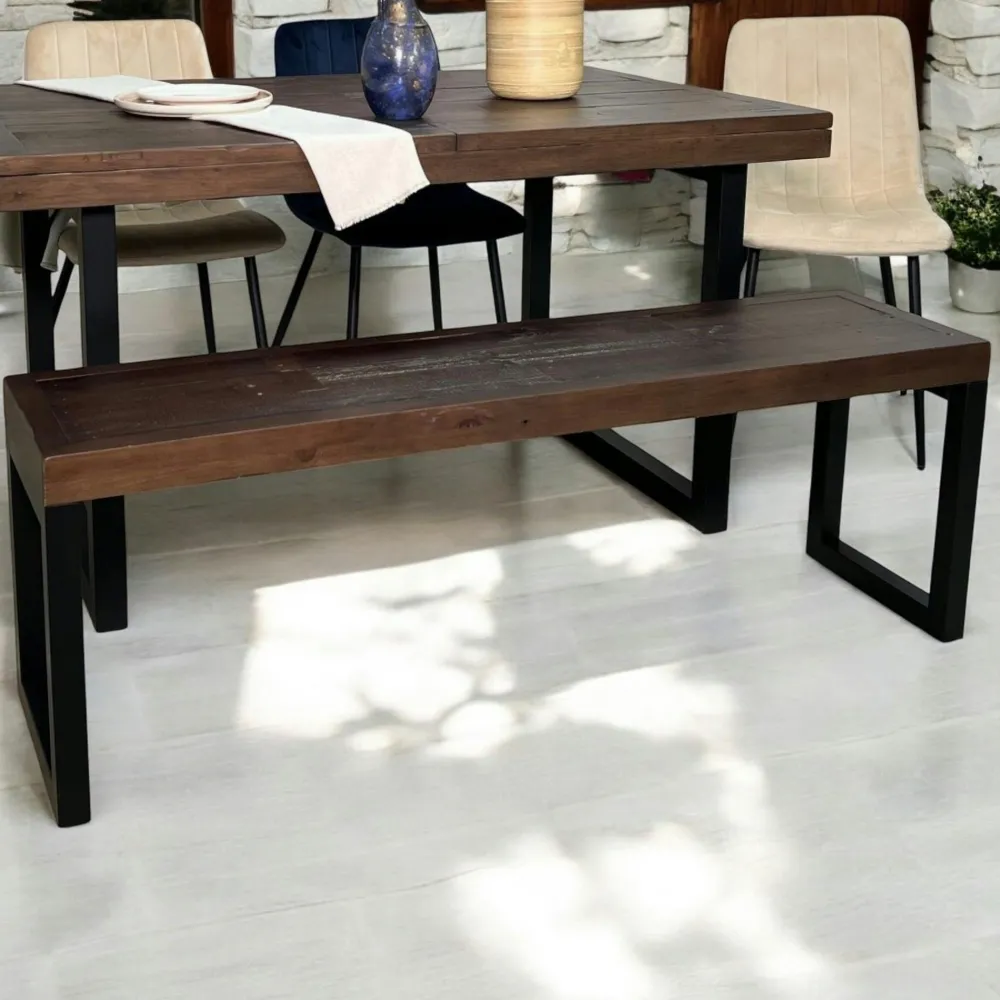 Buffets Contemporains|Buffets Contemporains|SAMOA Buffet en bois brun recyclé 3 portes