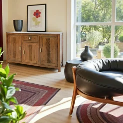 Buffets Contemporains|Buffets Contemporains|Gala Buffet Hévéa 3 portes, 1 tiroir, 140x45x85cm