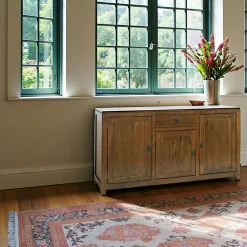 Buffets Contemporains|Buffets Contemporains|Helena Buffet Hévéa 3 portes, 1 tiroir, 160x45x85cm