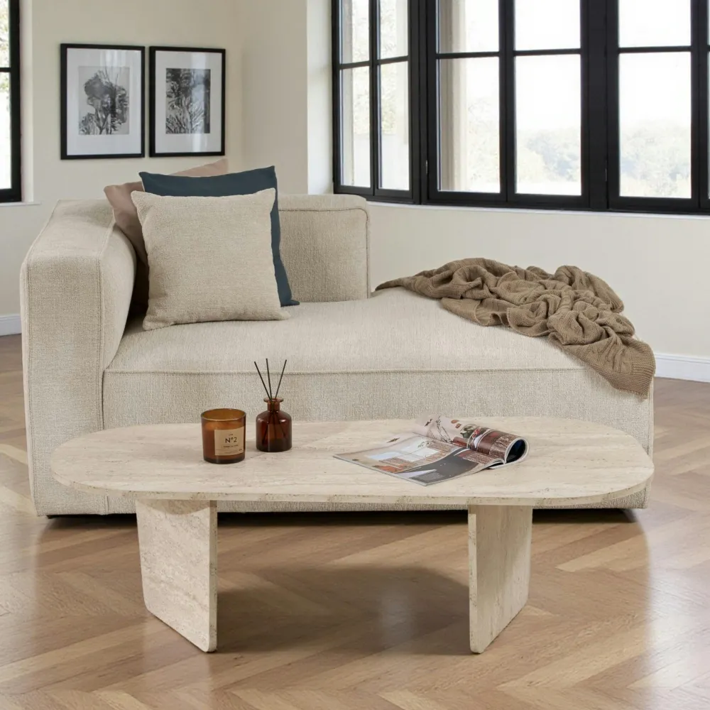 Buffets Contemporains|Buffets Contemporains|JENA Buffet moderne 4 portes effet chêne - 2 niveaux