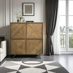 Buffets En Chêne|Buffets En Chêne|MANHATTAN Buffet moderne en chêne 3 portes