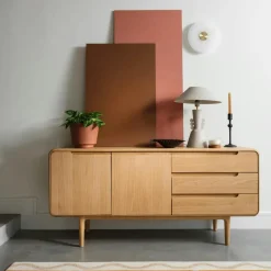 Buffets Scandinaves|Buffets Scandinaves|DERBY Buffet moderne en chêne clair 2 portes