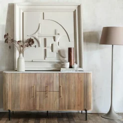 Univers Déco·Scandinave Hygge|Buffets Contemporains|MASSA Buffet moderne en marbre et bois