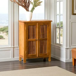 Bureaux En Bois|Bisho Bureau console colonial Teck Miel 90cm