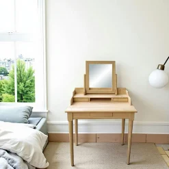 Bureaux En Bois|Tradition Bureau multimedia hévéa massif 125cm