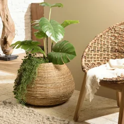 Caches-Pots|Swing Cache pot en chanvre tressé naturel 60 cm