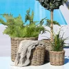 Rangements Déco·Paniers / Boîtes De Rangement|Caches-Pots| Cache-pot en rotin pour plantes vertes (lot de 4)