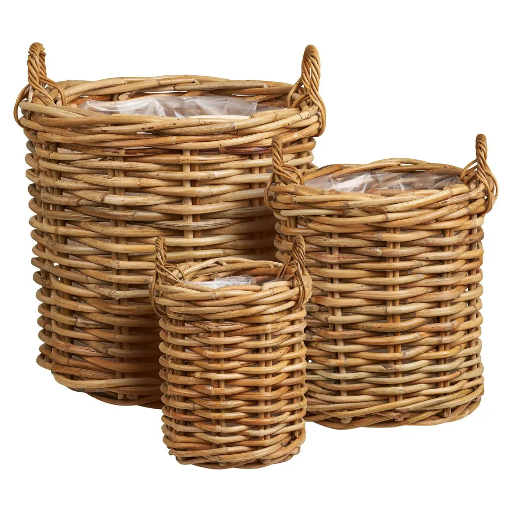Rangements Déco·Paniers / Boîtes De Rangement|Caches-Pots| Cache-pot en rotin tressé (lot de 3)