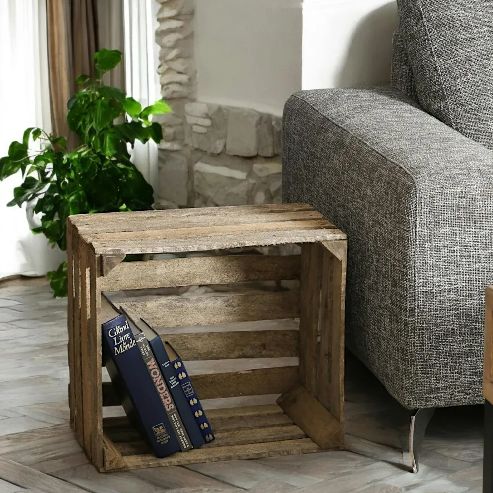 Univers Déco·Maison De Campagne|Décorations De Noël·Toute La Déco De Noël| Caisse à pommes en bois