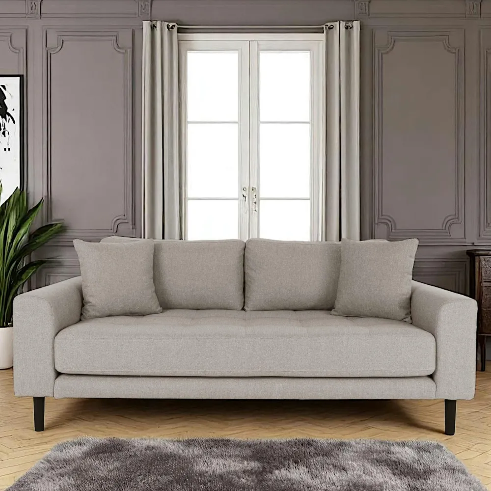 Canapés En Tissu|AMSTERDAM Canapé 2 places 1/2 gris minéral