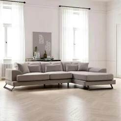 Canapés 3 Places|Canapés En Tissu|MILO Canapé 3 places anthracite avec dossier inclinable