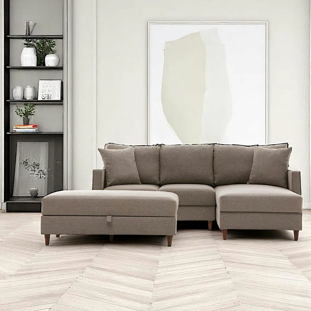 Canapés 2 Places|Canapés En Tissu|COMO Canapé 2 places gris anthracite - dossier haut