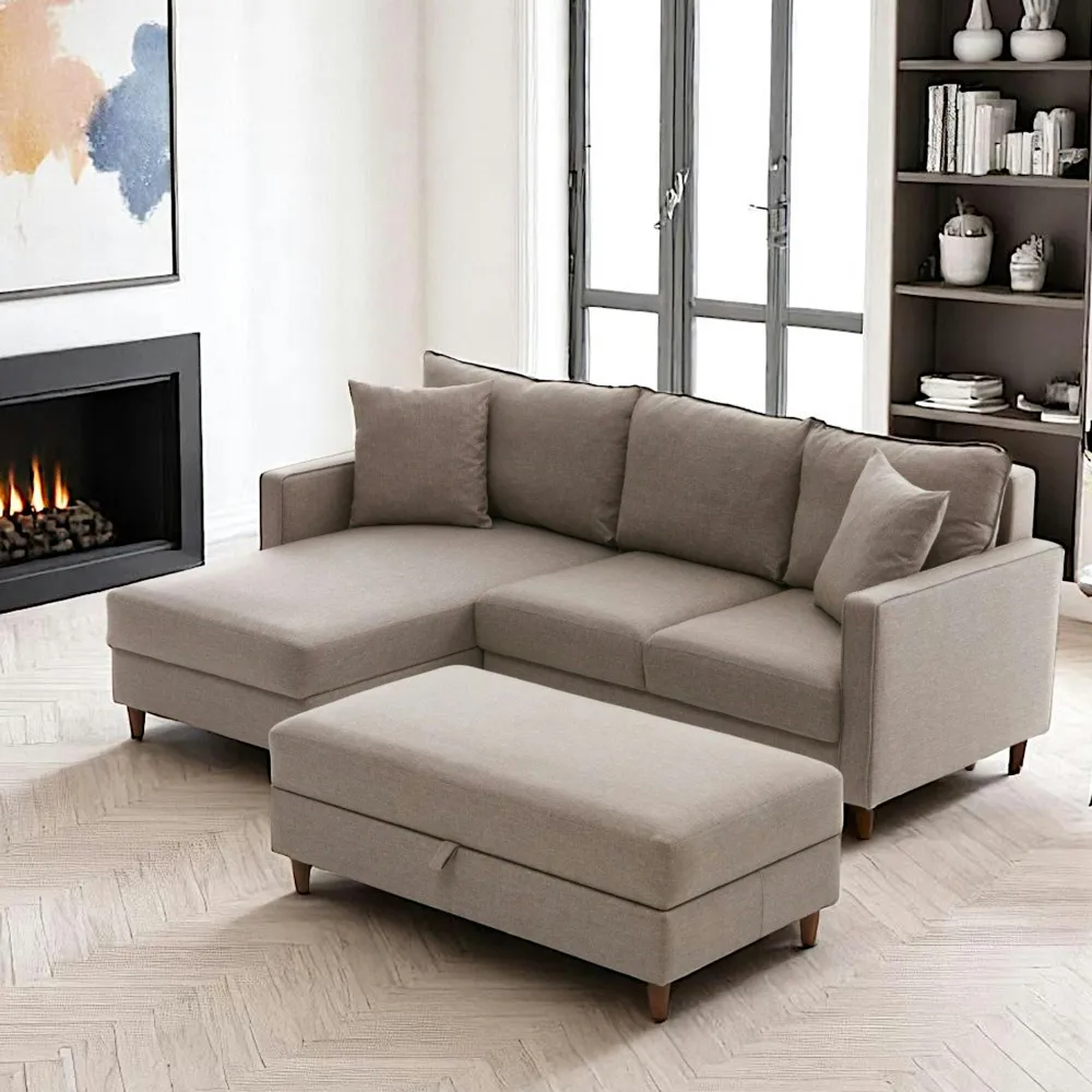 Canapés 2 Places|Canapés En Tissu|COMO Canapé 2 places gris anthracite - dossier haut